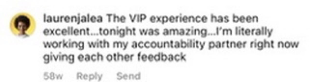 Challenge participant testimonial